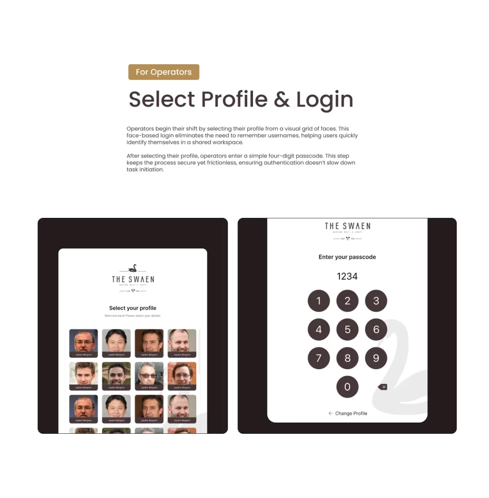 Select Profile And Login